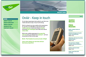 OnAir homepage