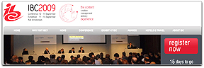 IBC2009 registration banner
