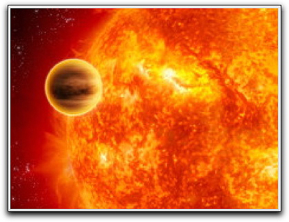 Kepler expolanet orbiting close to its sun (NASA)