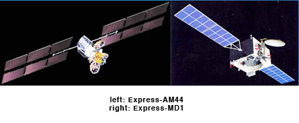 Express AM44 + MD-1 satellites