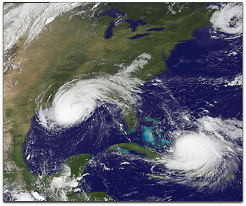 Storm GUSTAV NASA photo