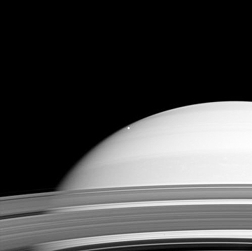 Cassini, Saturn, and Mimas