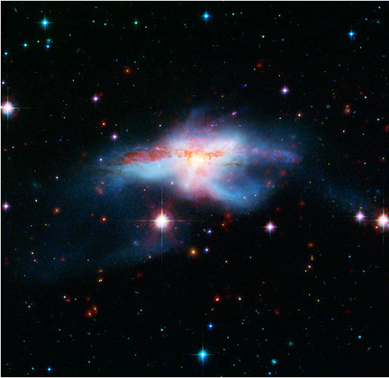 Galaxy collision (NASA)