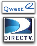 Qwest + DIRECTV logos
