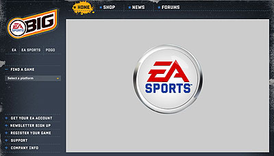 EA Sports home page