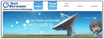 SatStream homepage banner