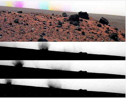 Mars Rover dust devils (NASA)