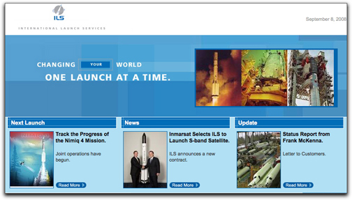 ILS launch page