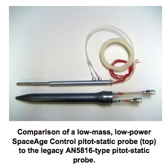 SpaceControl pitot-static probe