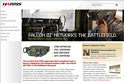 Harris Falcon III website