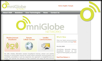Omniglobe homepage