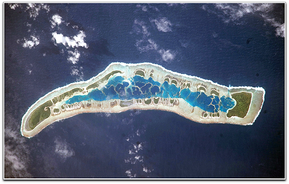 Millennium Island NASA ISS astronaut photo
