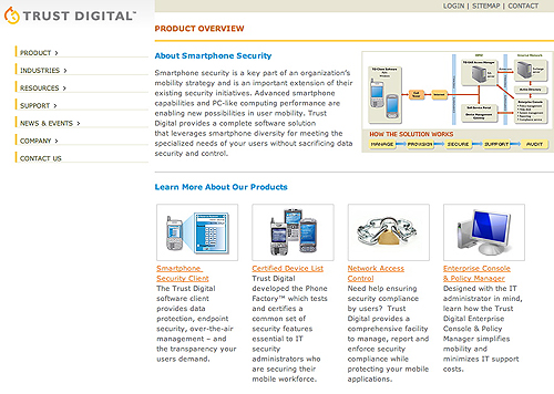 Trust Digital homepage