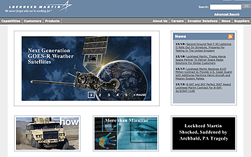 Lockheed Martin homepage