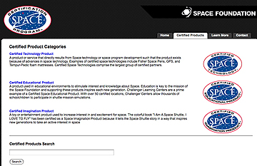 Space Foundation Certified Space Technologies home