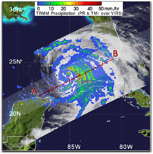 NASA's TRMM Ike Capture