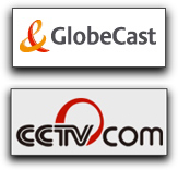 GlobeCast + CCTV logos