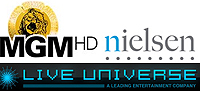 MGM, Nielsen, LiveUniverse logos