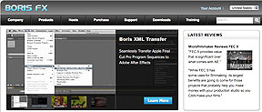 Boris FX homepage (XML version)