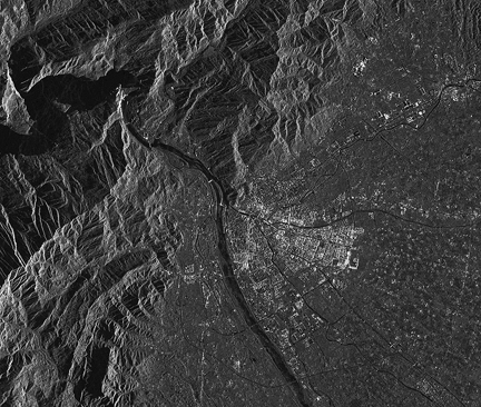 COSMO SkyMed Chinese earthquake image