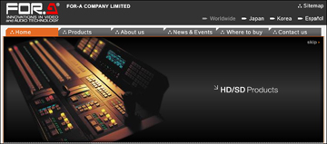 FOR-A homepage banner