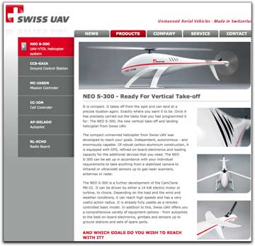 Swiss UAV homepage