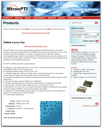 MtronPTI homepage