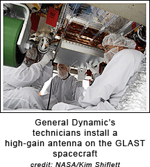 NASA GLAST installation