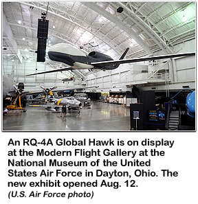Global Hawk UAV on display