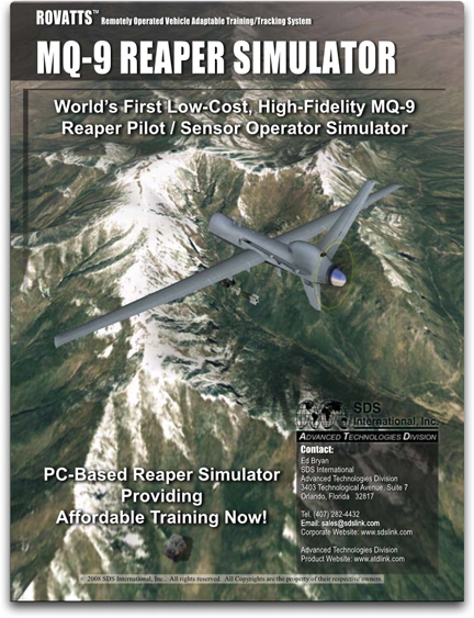 SDS MQ-9 Reaper Sim booklet cover