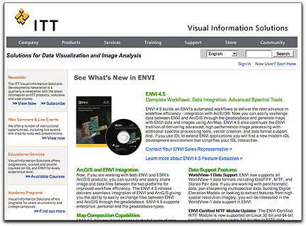 ITT ENVI homepage