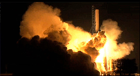 SpaceX Falcon 9 first stage test firing
