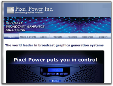 PixelPower homepage