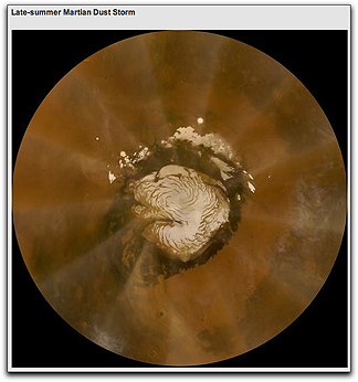 Mars dust storm