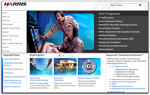 Harris Civil Programs homepage
