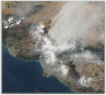 L.A. Station fire (NASA Aqua)