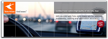 Tele Atlas homepage banner