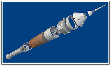 Ares I launch vehicle cutaway diagram