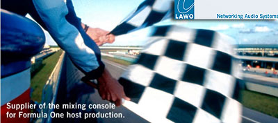 Lawo banner logo + Formula 1
