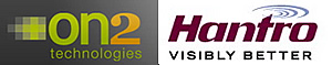 On2 Technologies + Hantro logo