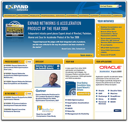 Expand Networks homepage