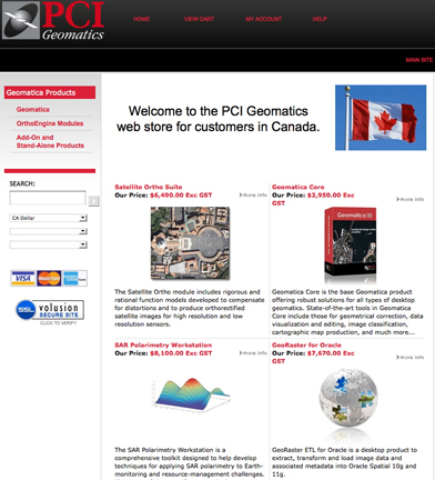 PCI Geomatics webstore