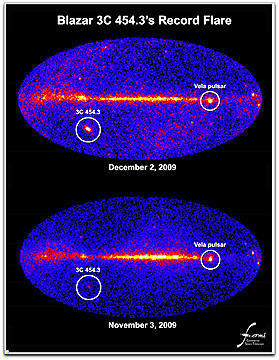 Fermi's Blazer flare image