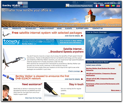 Bentley Walker homepage