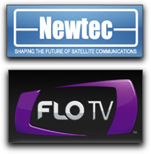 Newtec + FLO TV logos