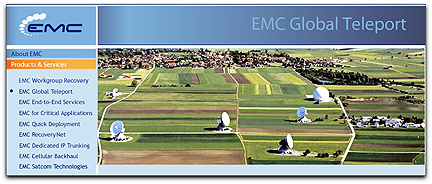 EMC Global Teleport page
