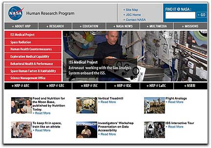 NASA Human Research Program webpage