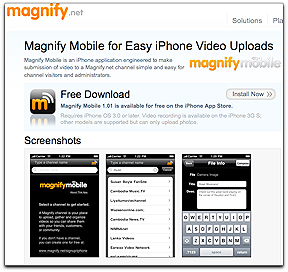 Magnify Net webpage