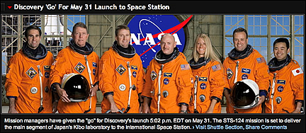 STS-124 Discovery crew