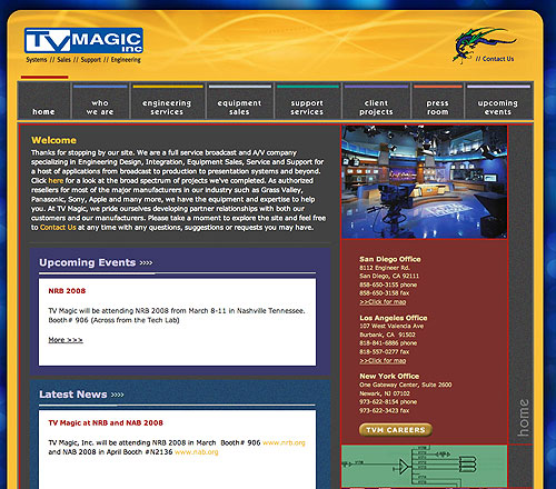 TV Magic Home Page